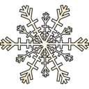 download Snowflake clipart image with 225 hue color