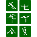 download Sport Pictograms clipart image with 270 hue color