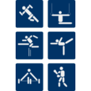 download Sport Pictograms clipart image with 0 hue color