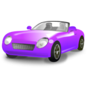 download Yellow Convertible Sports Car clipart image with 225 hue color
