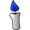 download Vela Candle clipart image with 180 hue color