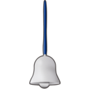 download Bell Silver clipart image with 180 hue color