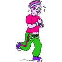 download Jogging Boy clipart image with 270 hue color