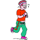download Jogging Boy clipart image with 315 hue color
