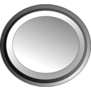 download White Circle Button clipart image with 0 hue color