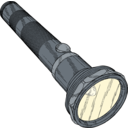 download Flashlight clipart image with 0 hue color