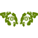 download Eye Green clipart image with 315 hue color