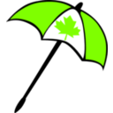 download Umbrella Canada clipart image with 90 hue color
