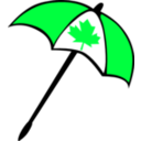download Umbrella Canada clipart image with 135 hue color