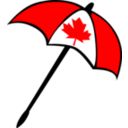 download Umbrella Canada clipart image with 0 hue color