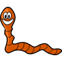 download Worm clipart image with 0 hue color