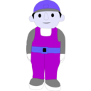 download Mr Man clipart image with 180 hue color
