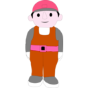 download Mr Man clipart image with 270 hue color