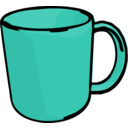 download Mug clipart image with 315 hue color