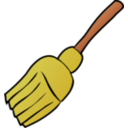 download Broom clipart image with 0 hue color