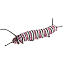 download Caterpillar D Plexippus Ii clipart image with 270 hue color