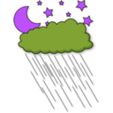 download Rainy Night clipart image with 225 hue color