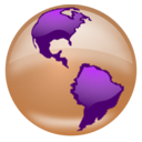 download Glossy Globe clipart image with 180 hue color