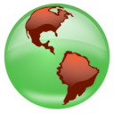 download Glossy Globe clipart image with 270 hue color
