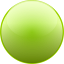download Green Ball clipart image with 315 hue color