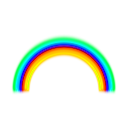 download Simple Rainbow With Blur clipart image with 135 hue color