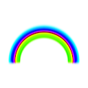 download Simple Rainbow With Blur clipart image with 180 hue color