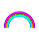 download Simple Rainbow With Blur clipart image with 270 hue color