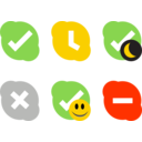 download Skype Status Icons clipart image with 0 hue color