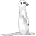 download Meerkat clipart image with 0 hue color