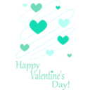 download Valentine Heart Card clipart image with 180 hue color