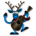 download Dancing Reindeer 1 clipart image with 0 hue color