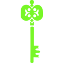 download Hand Wrought Key clipart image with 90 hue color
