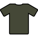 download Brown T Shirt clipart image with 45 hue color
