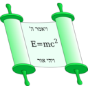 download Tora Scroll With Einstein Equation clipart image with 90 hue color