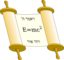 Tora Scroll With Einstein Equation