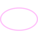 download Simple Pink Ellipse clipart image with 315 hue color