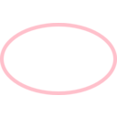 download Simple Pink Ellipse clipart image with 0 hue color