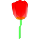 download Tulip clipart image with 0 hue color