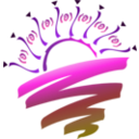 download Sunset Graphic clipart image with 270 hue color