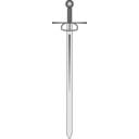 download Broadsword clipart image with 225 hue color