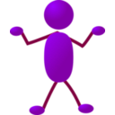 download Stickman 05 clipart image with 90 hue color