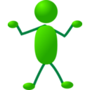 download Stickman 05 clipart image with 270 hue color