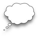 download Speech Bubble clipart image with 0 hue color