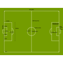 download Football Pitch Measurements clipart image with 315 hue color