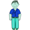 download Daddy Standing 02 clipart image with 135 hue color