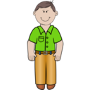 download Daddy Standing 02 clipart image with 0 hue color