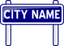 City Nameplate