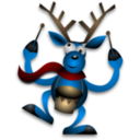 download Dancing Reindeer 2 clipart image with 0 hue color