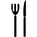 download Fork And Knife Icon clipart image with 225 hue color