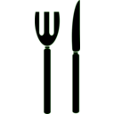 download Fork And Knife Icon clipart image with 270 hue color